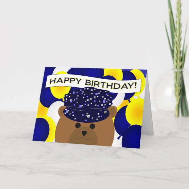 Happy Birthday Navy Active Duty! Card (Front)