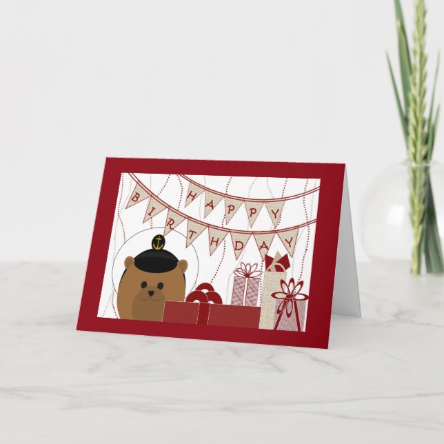 Happy Birthday, Navy Sailor! Card (Front)