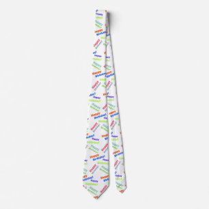 Happy Birthday Neck Tie