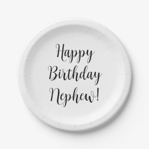 Happy Birthday Nephew Funny Nephews Gifts Paper Plates