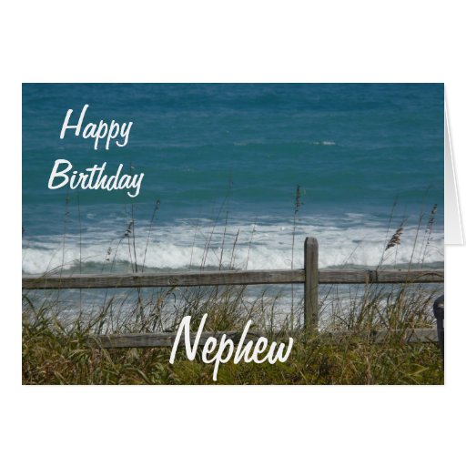 Happy Birthday Nephew-Ocean Waves Greeting Card | Zazzle