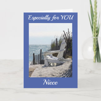 ***HAPPY BIRTHDAY NIECE** BEACH STYLE CARD
