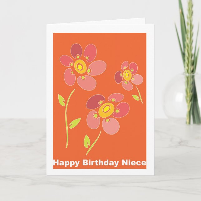Happy Birthday Niece Card (Front)