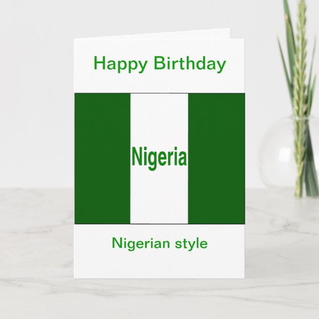 Happy birthday Nigeria Card (Front)
