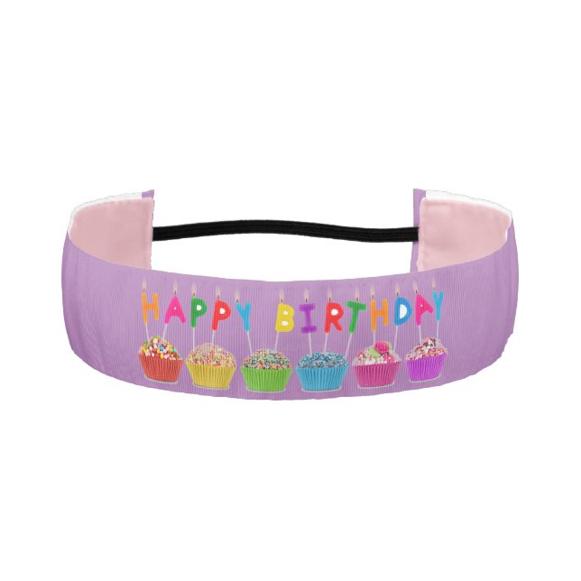 Happy Birthday Non-Slip Headband (Front)