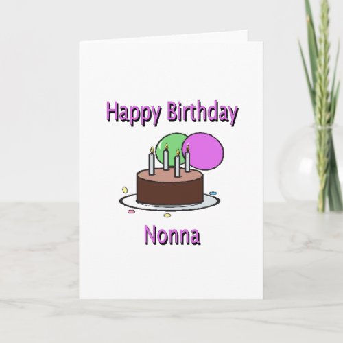 Happy Birthday Nonna Italian Grandma Birthday Desi Card