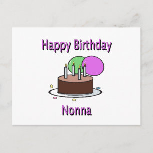 Happy Birthday Nonna Italian Grandma Birthday Desi Postcard