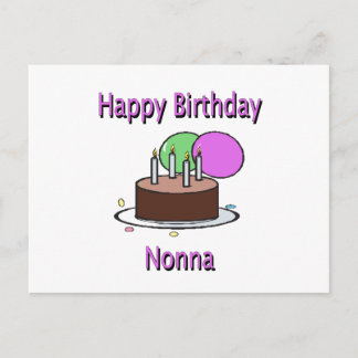 Happy Birthday Nonna Italian Grandma Birthday Desi Postcard