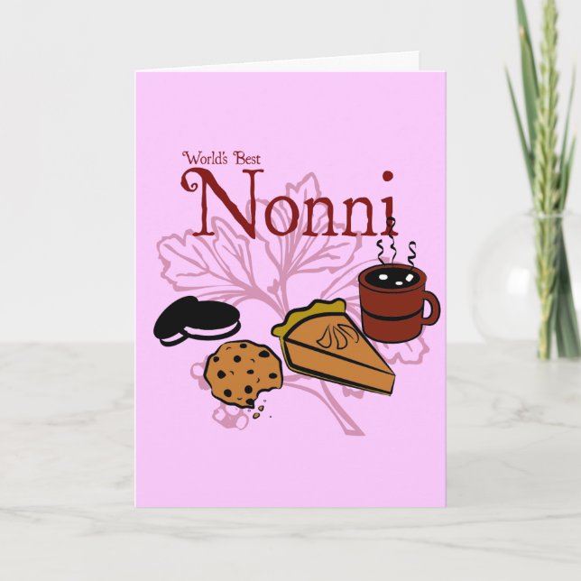 Happy Birthday Nonni Greeting Card (Front)