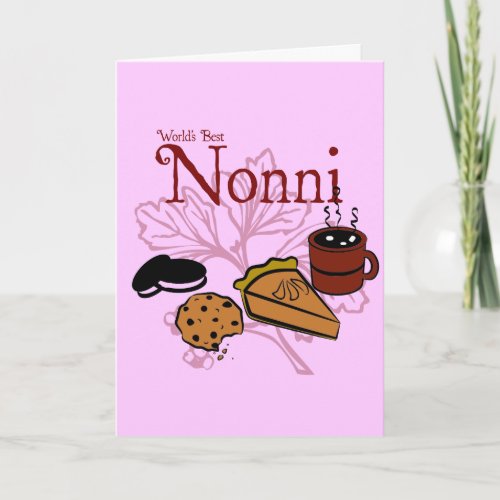 Happy Birthday Nonni Greeting Card