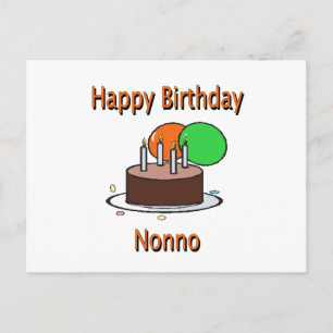Happy Birthday Nonno Italian Grandpa Birthday Desi Postcard