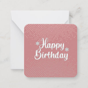 Happy Birthday Note Card