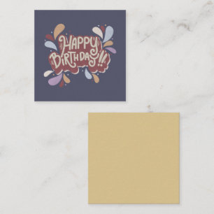 Happy Birthday Note Card