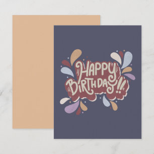 Happy Birthday Note Card