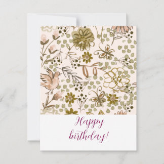 Happy birthday! note card