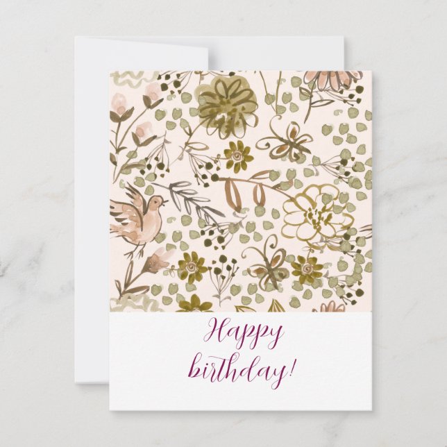 Happy birthday! note card (Front)