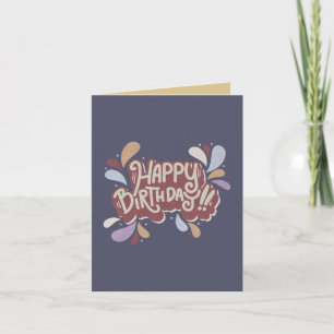 Happy Birthday Note Card