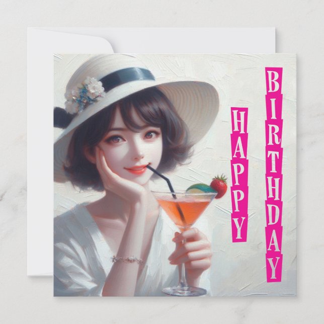 Happy Birthday Note Card (Front)