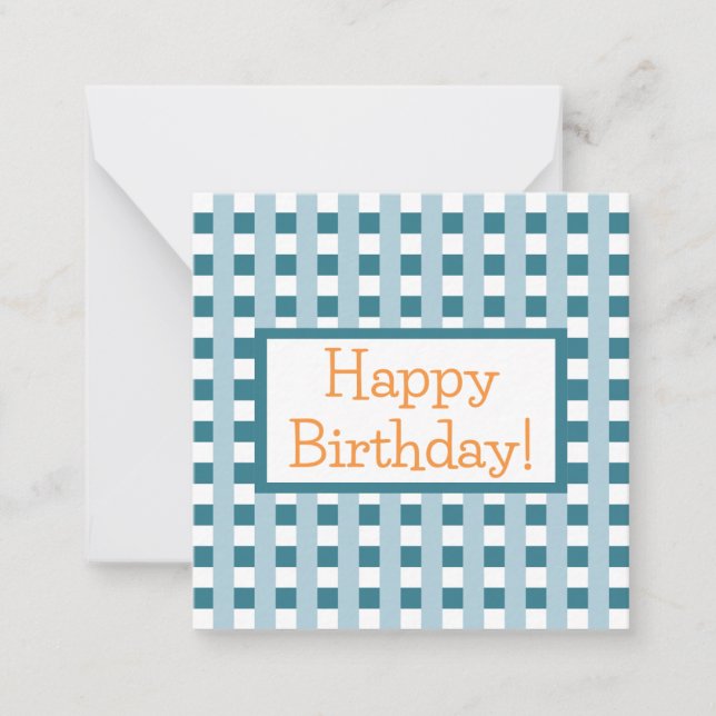 Happy Birthday Note Card (Front)