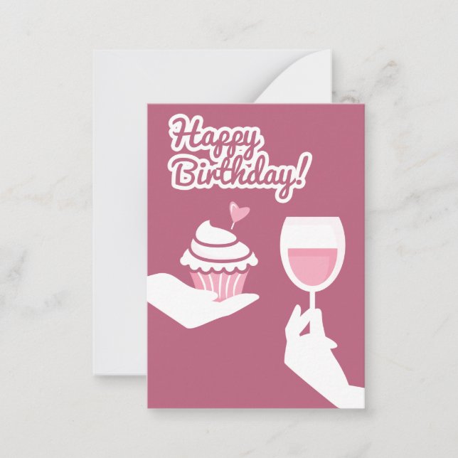 Happy Birthday Note Card (Front)