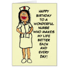 Happy Birthday Nurse Cartoon Card | Zazzle.com