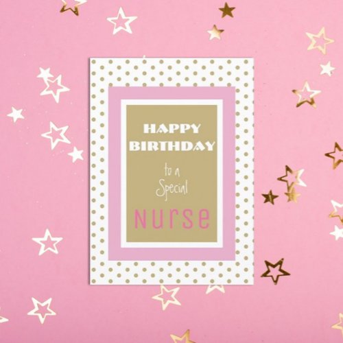 Happy Birthday Nurse greeting card
