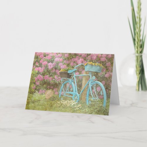 Happy Birthday Old Bicycle Card