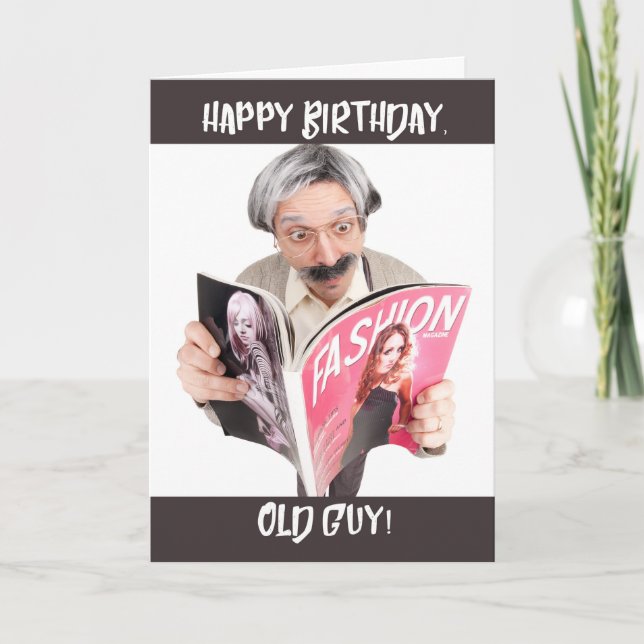 Happy Birthday Old Guy Card (Front)