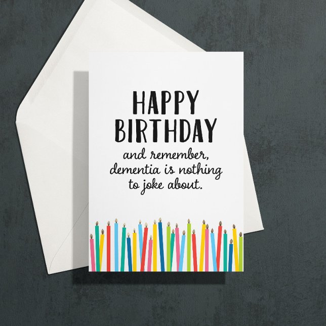 Happy Birthday Old Timer Candles Greeting Card (Creator Uploaded)