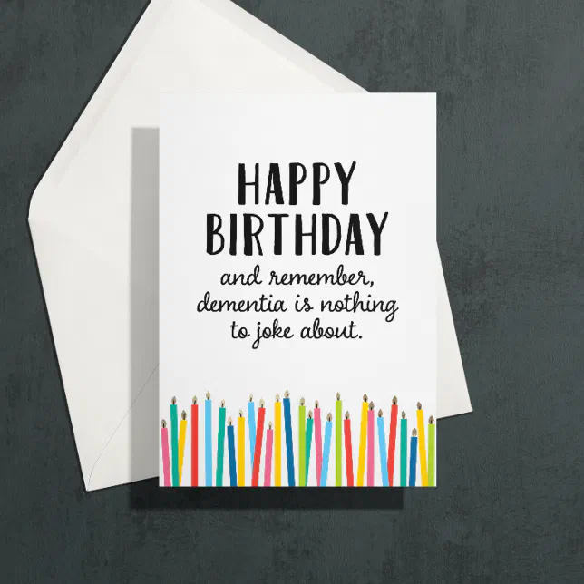 Happy Birthday Old Timer Candles Greeting Card | Zazzle