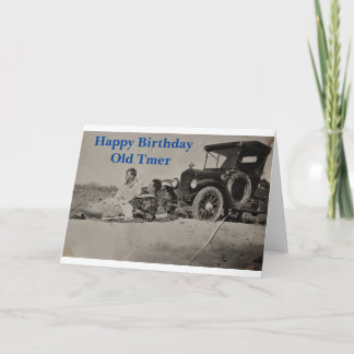Happy Birthday Old Timer Card