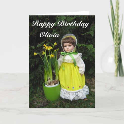 Happy Birthday Olivia Card