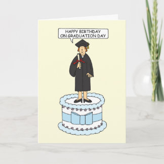 Happy Birthday on Graduation Day for Her Card