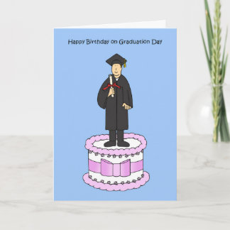 Happy Birthday on Graduation Day for Him Card