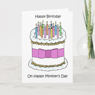 Happy Birthday on Mother's Day Card