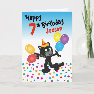 Happy Birthday   One Cool Cat Card