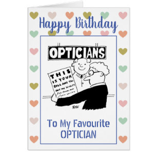 Happy Birthday Optician Cards