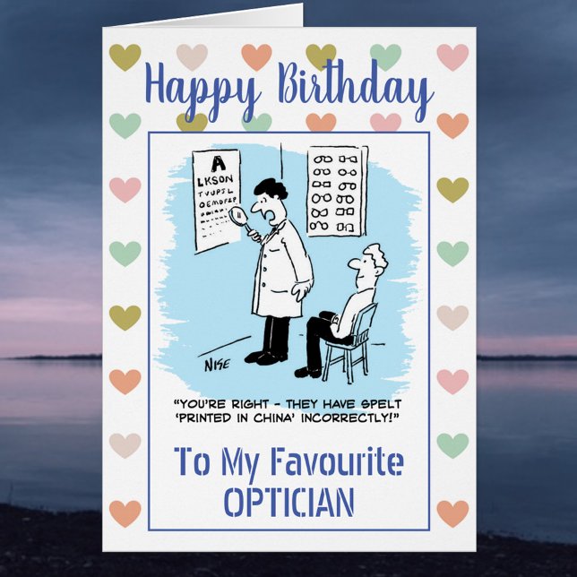 Happy Birthday Optician Cards (Creator Uploaded)