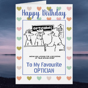 Happy Birthday Optician Cards