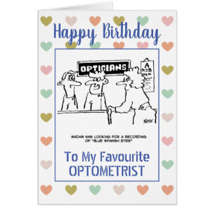Happy Birthday Optometrist Cards