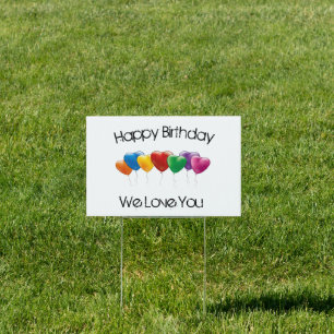 Happy Birthday Outdoor sign