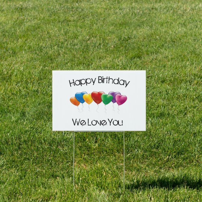 Happy Birthday Outdoor sign (Insitu)