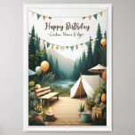 &quot;Happy Birthday&quot; Outdoor Theme - Templates Framed Art