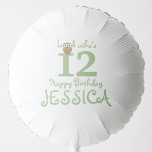 Happy Birthday Owl Balloon