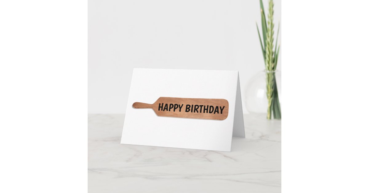 Happy Birthday Paddle Paddling Cards Zazzle