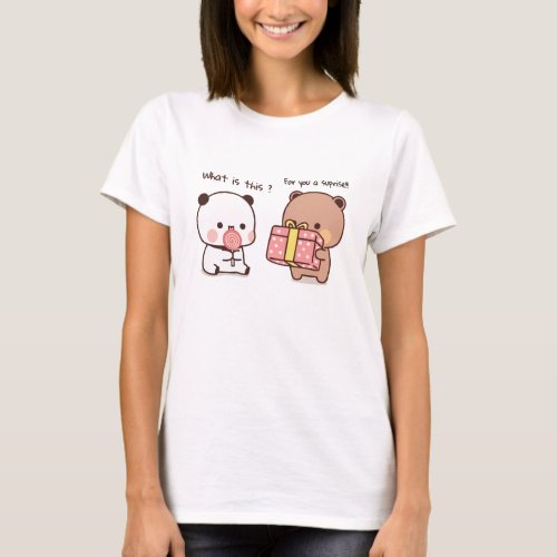 Happy birthday PANDA BEAR bubu and dudu love trend T_Shirt