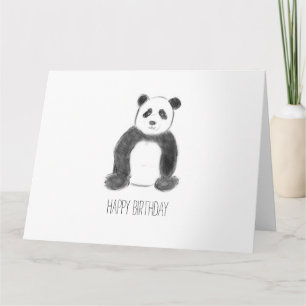 Happy birthday panda  card