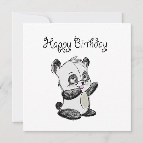 Happy Birthday panda card
