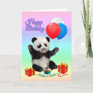 HAPPY BIRTHDAY PANDA CARD