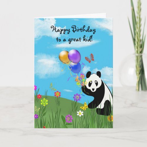 Happy Birthday Panda  Card